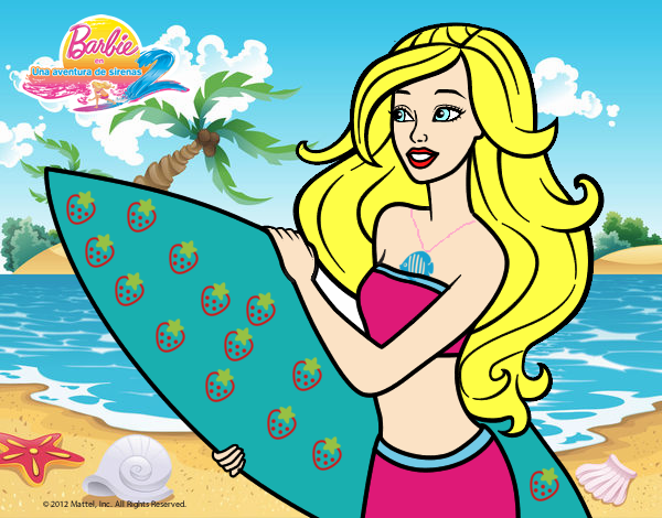 Barbie va a surfear