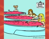 Barbie y sus amigas en el jacuzzi