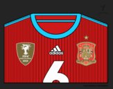 Camiseta del mundial de fútbol 2014 de España