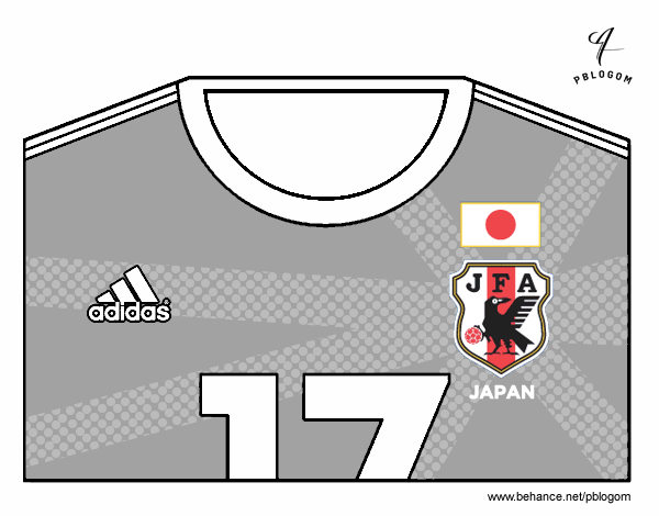 Camiseta del mundial de fútbol 2014 de Japón