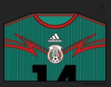 Camiseta del mundial de fútbol 2014 de México