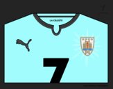 Camiseta del mundial de fútbol 2014 de Uruguay