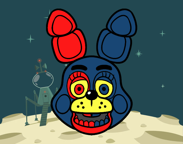 Cara de Toy Bonnie de Five Nights at Freddy's