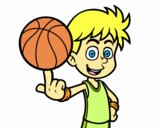 Jugador de baloncesto junior