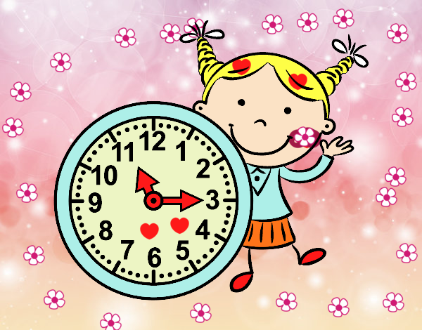 Niña con reloj