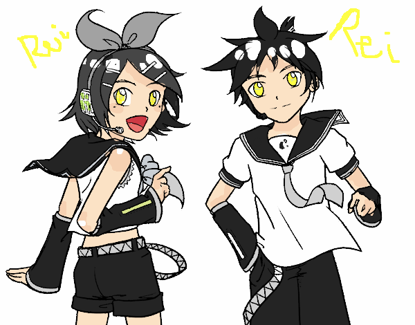 Rin y Len Kagamine Vocaloid