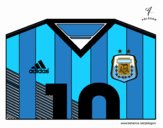 Camiseta del mundial de fútbol 2014 de Argentina