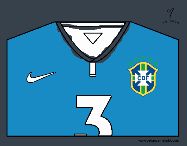 Camiseta del mundial de fútbol 2014 de Brasil