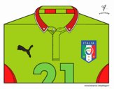 Camiseta del mundial de fútbol 2014 de Italia