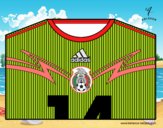 Camiseta del mundial de fútbol 2014 de México