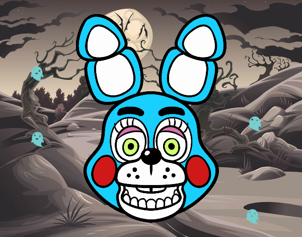 Cara de Toy Bonnie de Five Nights at Freddy's