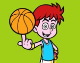 Jugador de baloncesto junior