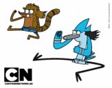 Mordecai y Rigby karatekas