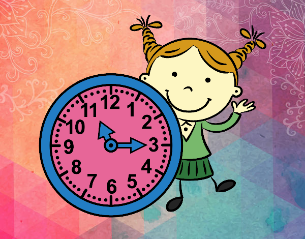 Niña con reloj