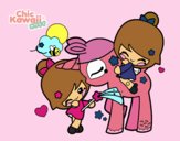 Niñas y Unicornio Kawaii