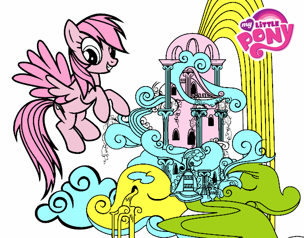 Rainbow Dash en su palacio