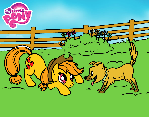 Applejack y Winona