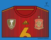 Camiseta del mundial de fútbol 2014 de España