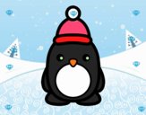 Pingüino navideño