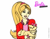 Barbie con su linda gatita