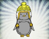 Bebé pingüino con gorrito