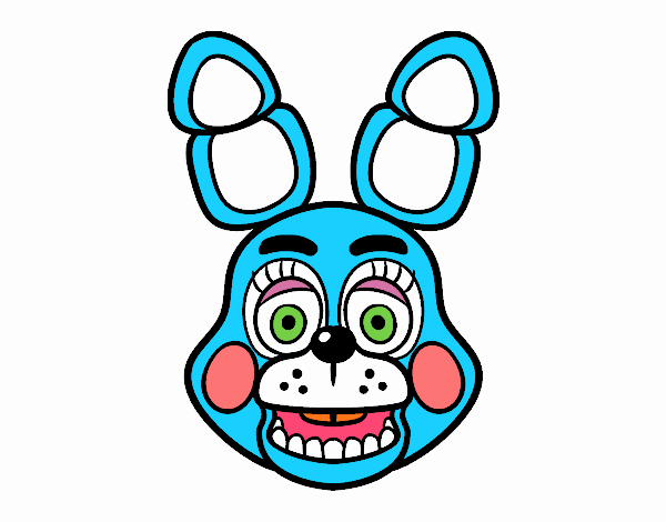 Cara de Toy Bonnie de Five Nights at Freddy's