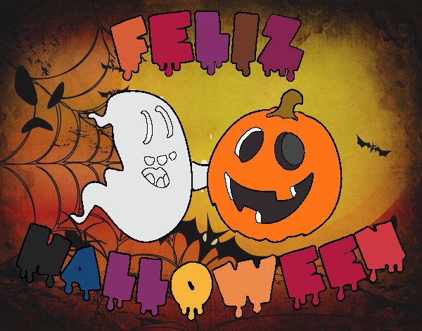 Dibujo de Feliz Halloween pintado por en  el día 17-10-18 a las  17:11:02. Imprime, pinta o colorea tus propios dibujos!