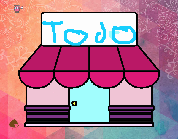 Tienda con toldo