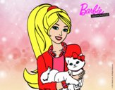 Barbie con su linda gatita