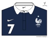 Camiseta del mundial de fútbol 2014 de Francia