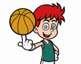 Jugador de baloncesto junior