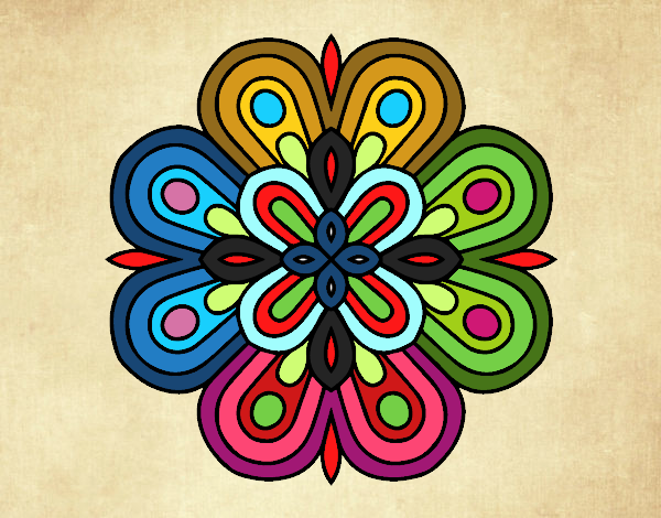 Dibujo de Mandala arte visual pintado por en  el día 23-10-18 a  las 21:45:16. Imprime, pinta o colorea tus propios dibujos!