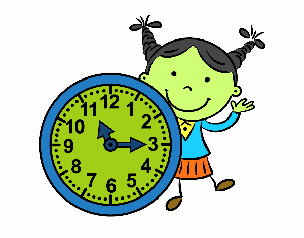 Niña con reloj