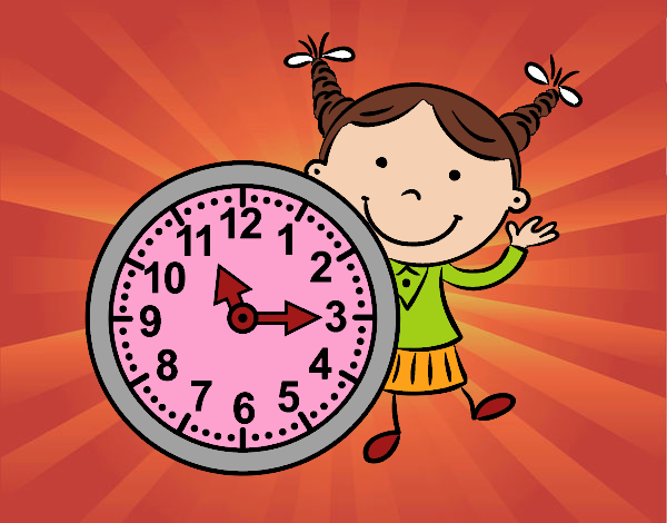 Niña con reloj