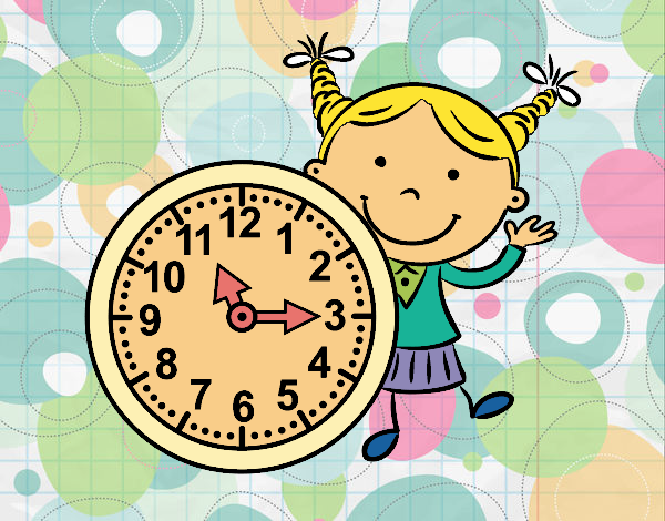 Niña con reloj