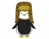 Pingüino con gorro