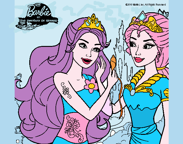 Barbie se despiede de la reina sirena