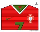 Camiseta del mundial de fútbol 2014 de Portugal