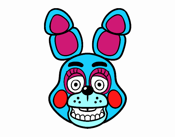 Cara de Toy Bonnie de Five Nights at Freddy's