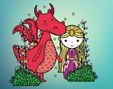 Dragón y princesa