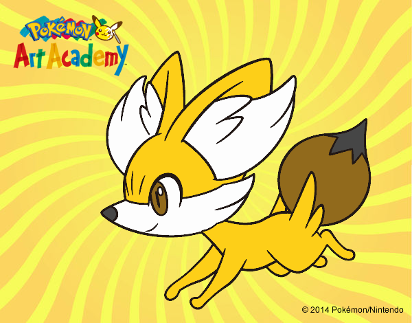 Fennekin corriendo