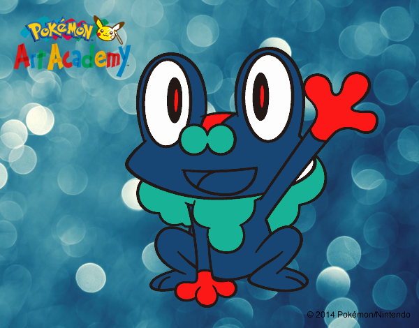 Froakie saludando