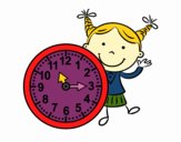 Niña con reloj