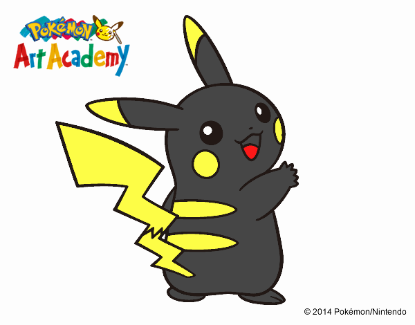 Pikachu de espaldas