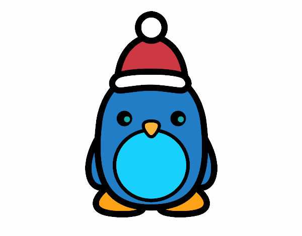 Pingüino navideño