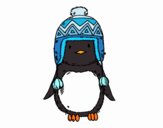 Bebé pingüino con gorrito