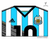 Camiseta del mundial de fútbol 2014 de Argentina