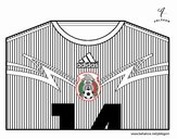 Camiseta del mundial de fútbol 2014 de México