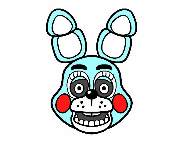 Cara de Toy Bonnie de Five Nights at Freddy's