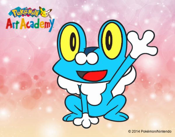 Froakie saludando